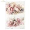 dekoracyjne wzory, motywy kwiatowe, bukiet kwiatów, Ogród Muz, Garden of Muses * Mulberry decoupage paper FPA1005, decorative patterns, floral motifs, bouquet of flowers, Garden of Muses *Seria Garden of Muses